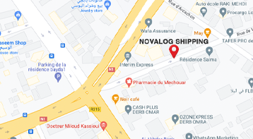 location novalog shipping maroc